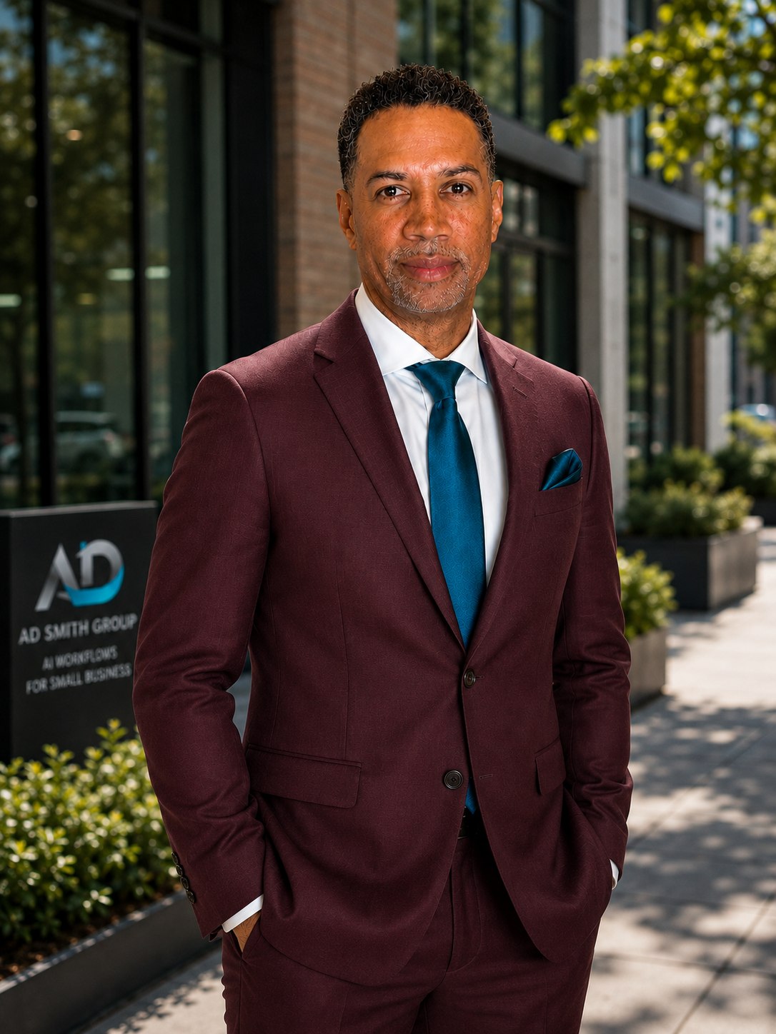 Daryl Smith, Founder and COO of AD Smith Group, in the AD Smith Group office